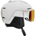 Osmo Sigma- A white Salomon Osmo Sigma Helmet with an attached visor, designed for adults.