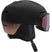 Osmo Sigma- A black Salomon Osmo Sigma Helmet with an attached visor, designed for adults.