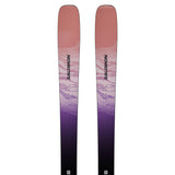 W Stance Pro 88- Pair of skis with a purple and pink gradient on a white background