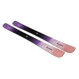 W Stance Pro 88- Pair of skis with a purple and pink gradient on a white background