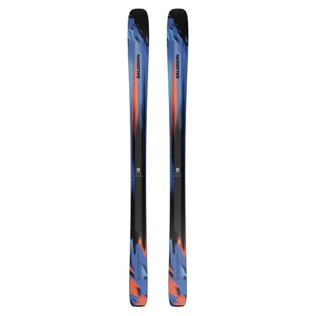 Stance Pro 90-Pair of Salomon skis with a colorful design on a white background