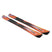 Stance Pro 96- A pair of Salomon Stance Pro 96 adult skis for the year 2027, featuring a black, orange, and blue color scheme.
