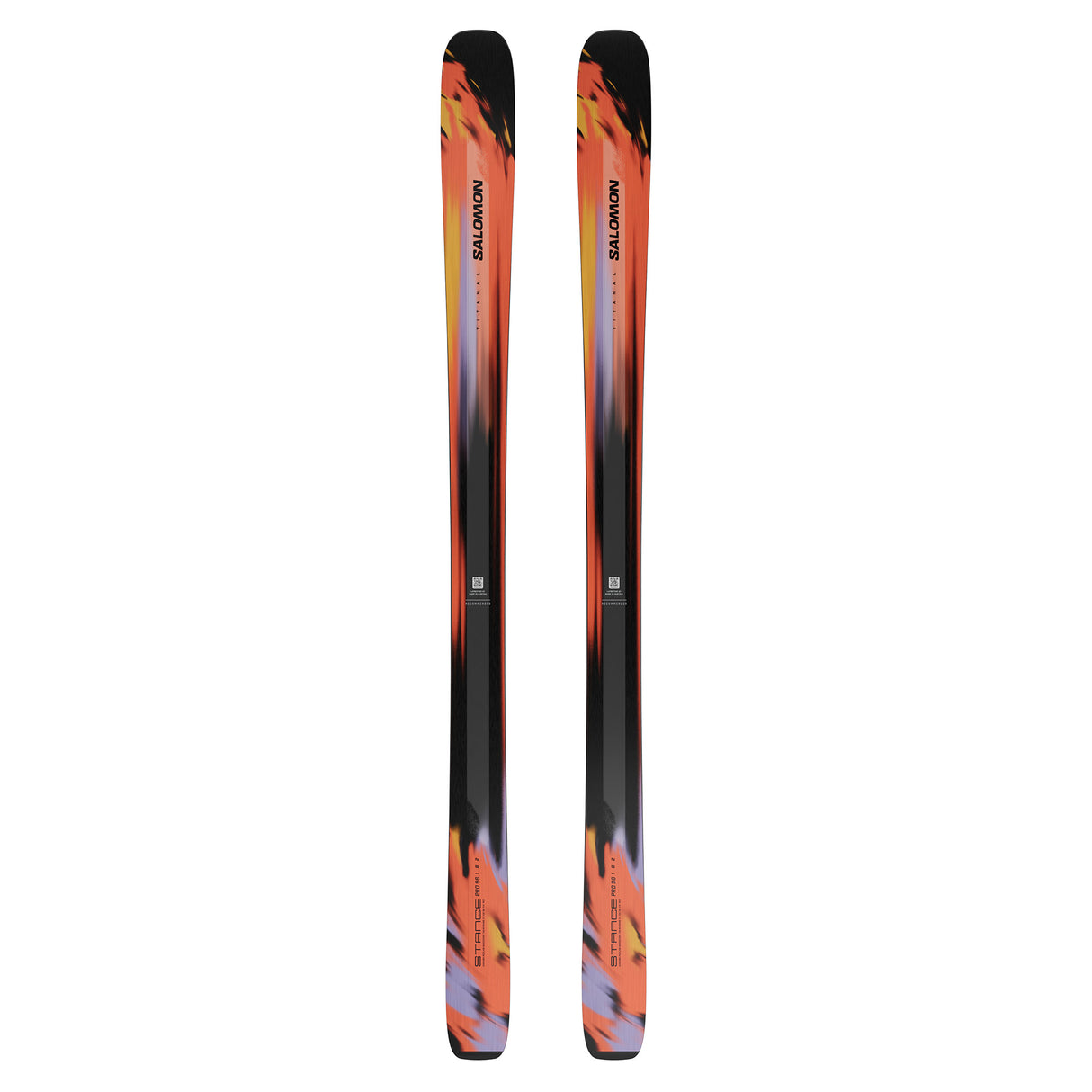 orange salomon skis Salomon Stance Pro 96 Skis 2026 188cm Nasturtium