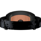 RadiumPrimeSigma-Ski goggles with a black and gold + pink lens, and black strap on a white background.