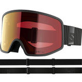 Sentry Pro OTG Sigma Photo- Black goggles with red-tinted lens on a white background
