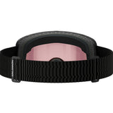 Sentry Pro OTG Sigma Photo- Black goggles with red-tinted lens on a white background