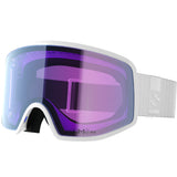 Sentry Pro OTG Sigma Photo- White goggles with blue-tinted lens on a white background