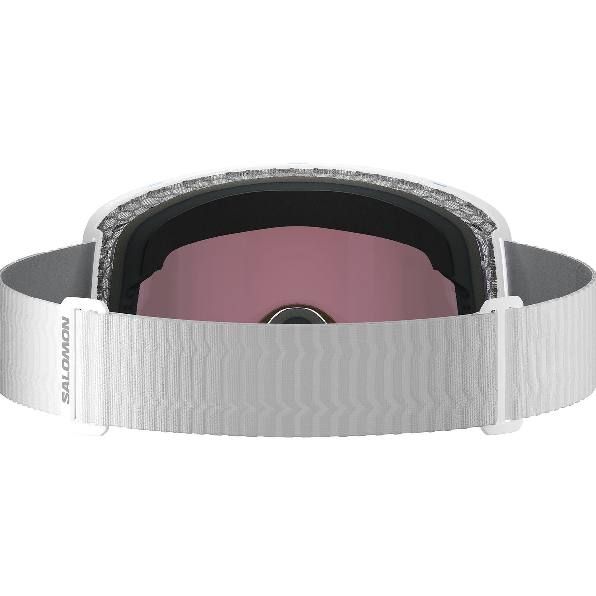 Sentry Pro OTG Sigma Photo- White goggles with blue-tinted lens on a white background