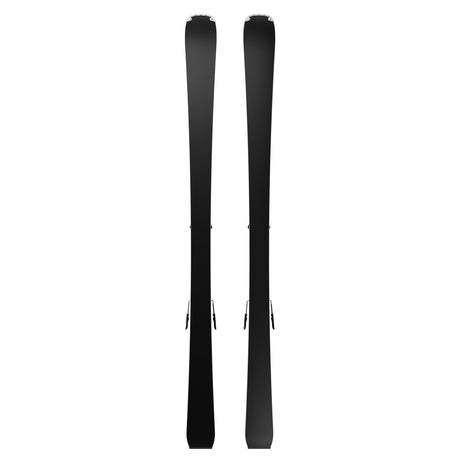 Stance76- Pair of skis with bindings on a white background