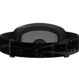 Aksium 2.0 S-Black ski goggles with a strap on a white background