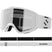 Aksium 2.0 S-White ski goggles with a strap on a white background