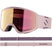 Aksium 2.0 S-Pink ski goggles with a strap on a white background