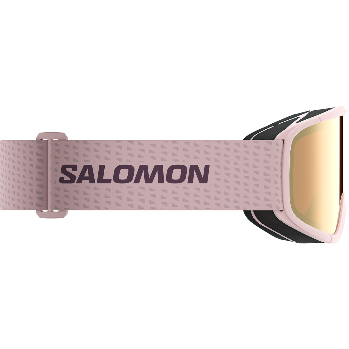 Aksium 2.0 S-Pink ski goggles with a strap on a white background