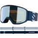 Aksium 2.0 S-Blue ski goggles with a strap on a white background