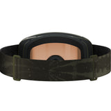 Aksium 2.0 S-Green ski goggles with a strap on a white background