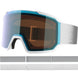 S/View 3 Photo- White goggles with a reflective lens on a white background