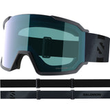 S/View 3 Photo- Black goggles with a reflective lens on a white background