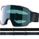 S/View 3 Photo- Black goggles with a reflective lens on a white background