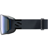 S/View 3 Photo- Black goggles with a reflective lens on a white background