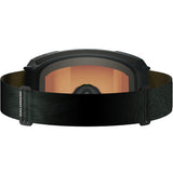 S/View 3- Salomon ski goggles with blue lens and a green strap on a white background