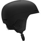 BrigadeIndexMIPS- Black helmet with black chin strap on a white background