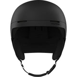 BrigadeIndexMIPS- Black helmet with black chin strap on a white background