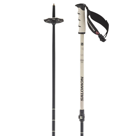 Steep Vario S3- Two ski poles with Salomon branding on a white background