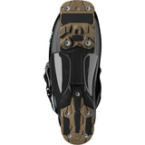 Sense 70- Salomon Sense 70 GW Kids Ski Boots in black with blue accents, featuring multiple buckles and the Salomon logo on the side.