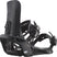 XASupermatic-Salomon XA Supermatic snowboard bindings in black color, featuring a step-in system with dual straps and a highback, designed for aggressive all-mountain riding.