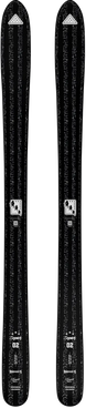 Depart .02-Two black skis with visible branding on a white background