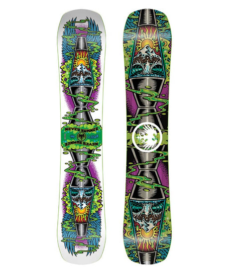 LLAMA- Multicolored snowboard on a white background