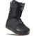 LashedDoubleBOA-Black snowboard boot with brown sole on a white background