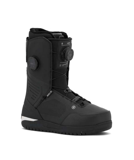 Lasso- Black dual BOA snowboard boot on a white background