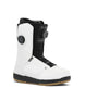 Lasso- White and black dual BOA snowboard boot on a white background