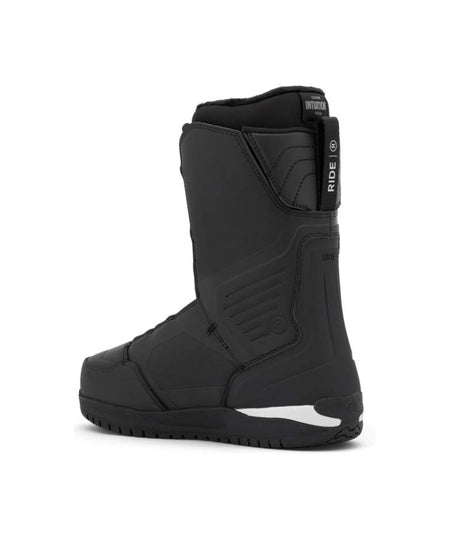 Lasso- Black dual BOA snowboard boot on a white background