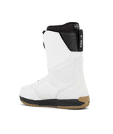 Lasso- White and black dual BOA snowboard boot on a white background