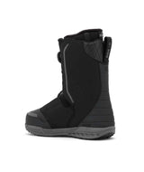 LassoPro- Black dual BOA snowboard boot on a white background