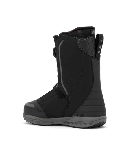 LassoPro- Black dual BOA snowboard boot on a white background