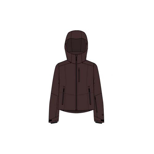 LawrenceJacket2.0- Brown ski jacket on a white background