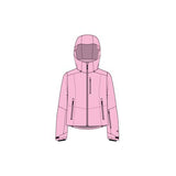LawrenceJacket2.0- Pink ski jacket on a white background