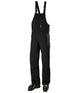 LegendaryInsulatedBibPant-Black bib overalls on a white background