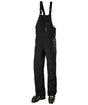 LegendaryInsulatedBibPant-Black bib overalls on a white background