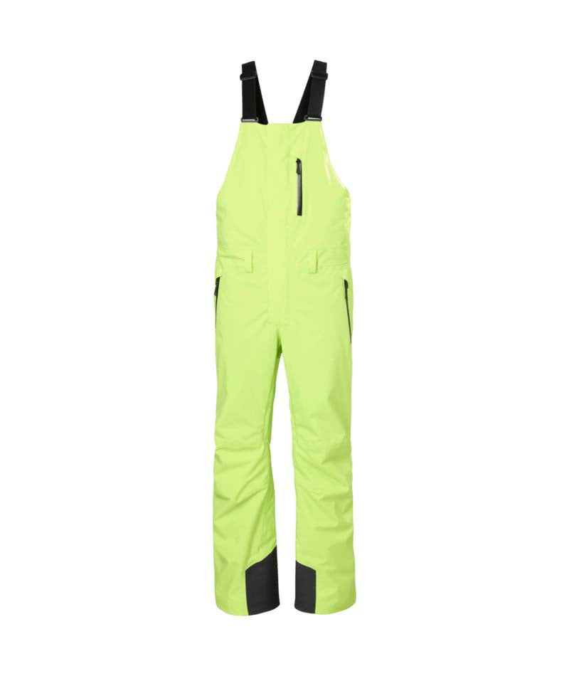 LegendaryInsulatedBibPant-Green bib overalls on a white background
