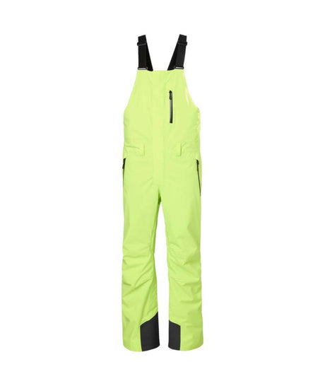 LegendaryInsulatedBibPant-Green bib overalls on a white background