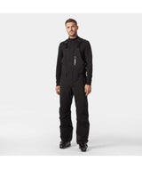 LegendaryInsulatedBibPant-Black bib overalls on a white background