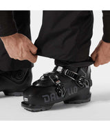 LegendaryInsulatedBibPant-Black bib overalls on a white background