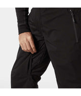 LegendaryInsulatedBibPant-Black bib overalls on a white background