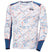 LifaActiveCrew- Long-sleeve shirt with a map pattern and blue accents on a white background