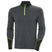 LifaMerinoMidweight1_2Zip-Gray long-sleeve shirt with yellow accents on a white background