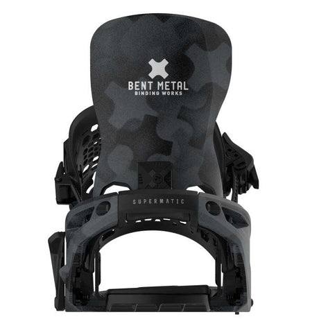 LightningSupermatic-Black snowboard binding on a white background